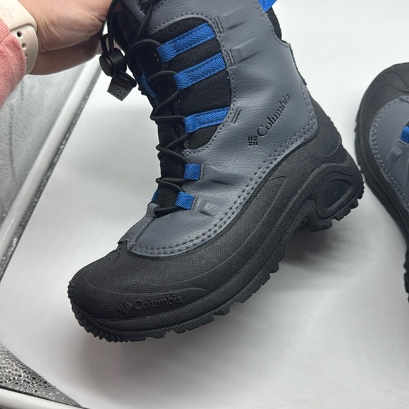 NWT Columbia Youth Unisex Bugaboot Celsius Waterproof Winter Boot Gray Blue 4 - Picture 10 of 12